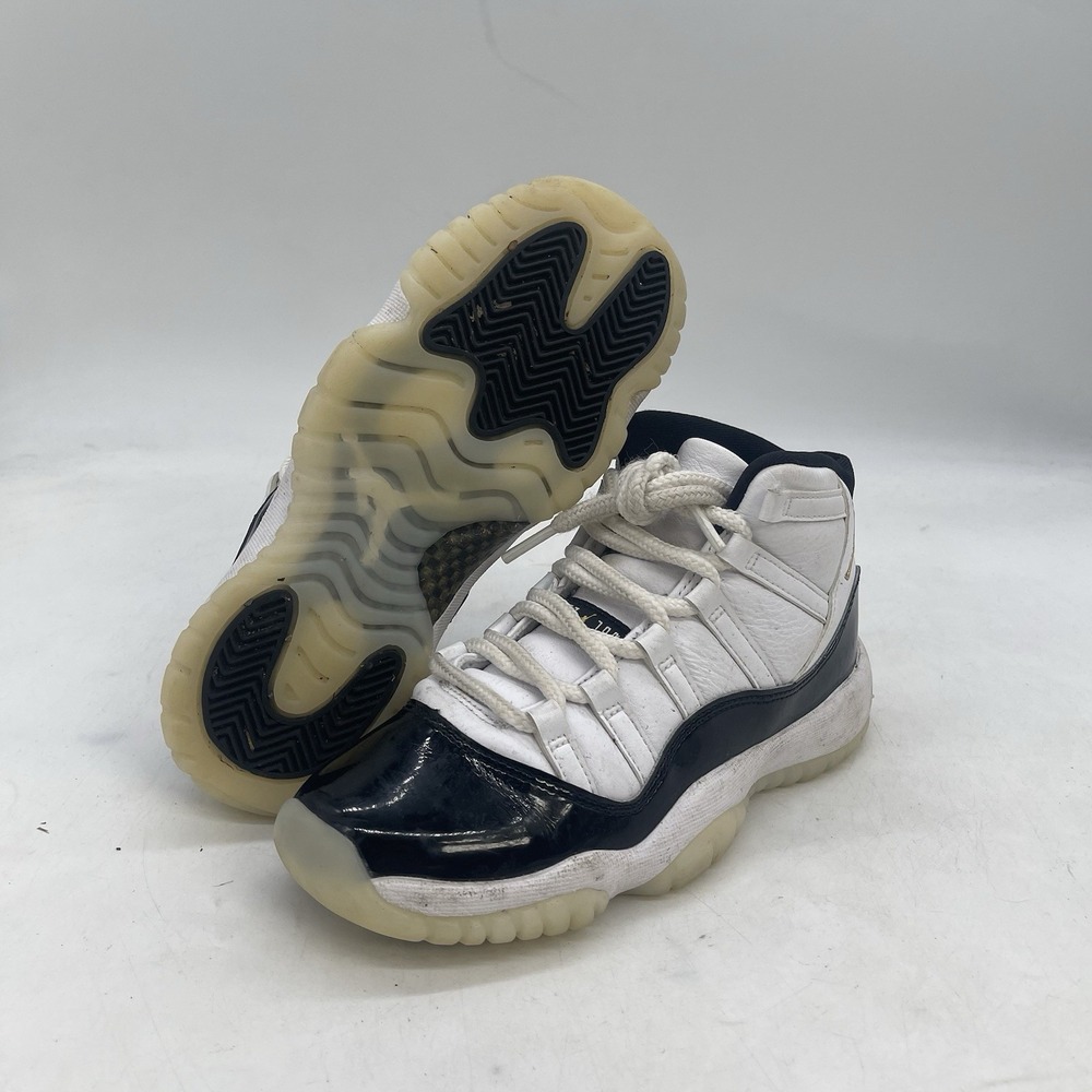 Jordan Air Jordan 11 Retro (GS) Boys US 4Y White Black High Top Sneaker
